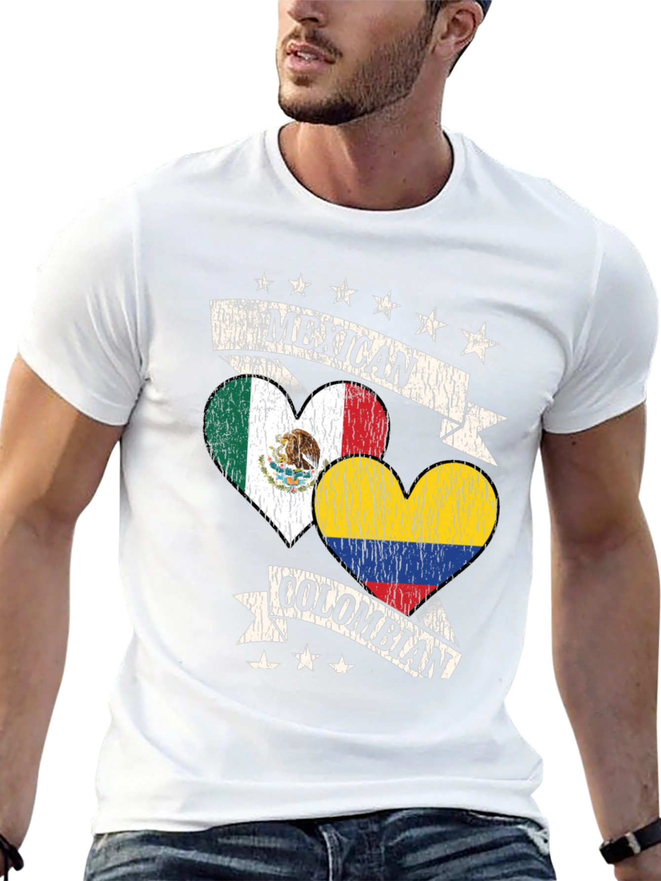 Mexican Colombian Pride T-Shirt