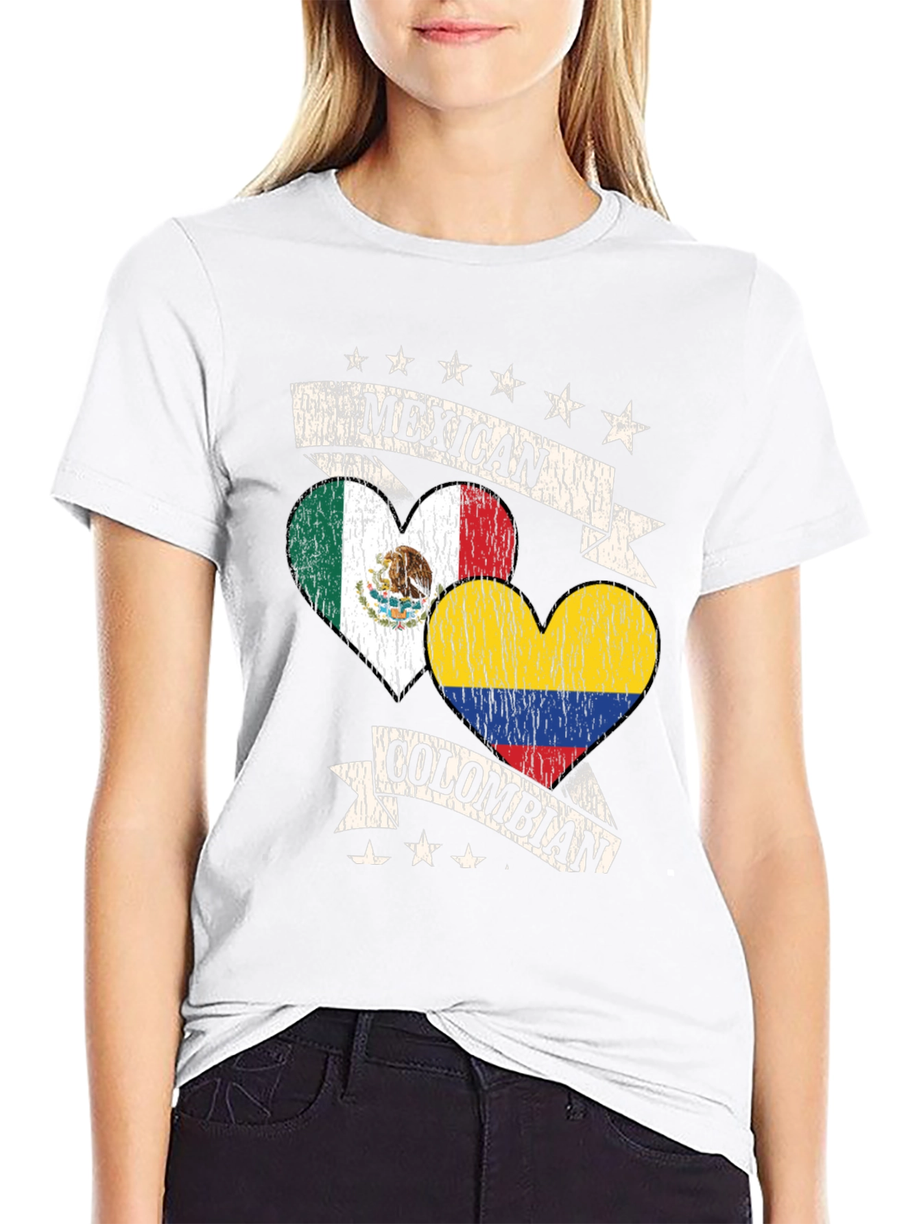 Mexican Colombian Pride T-Shirt