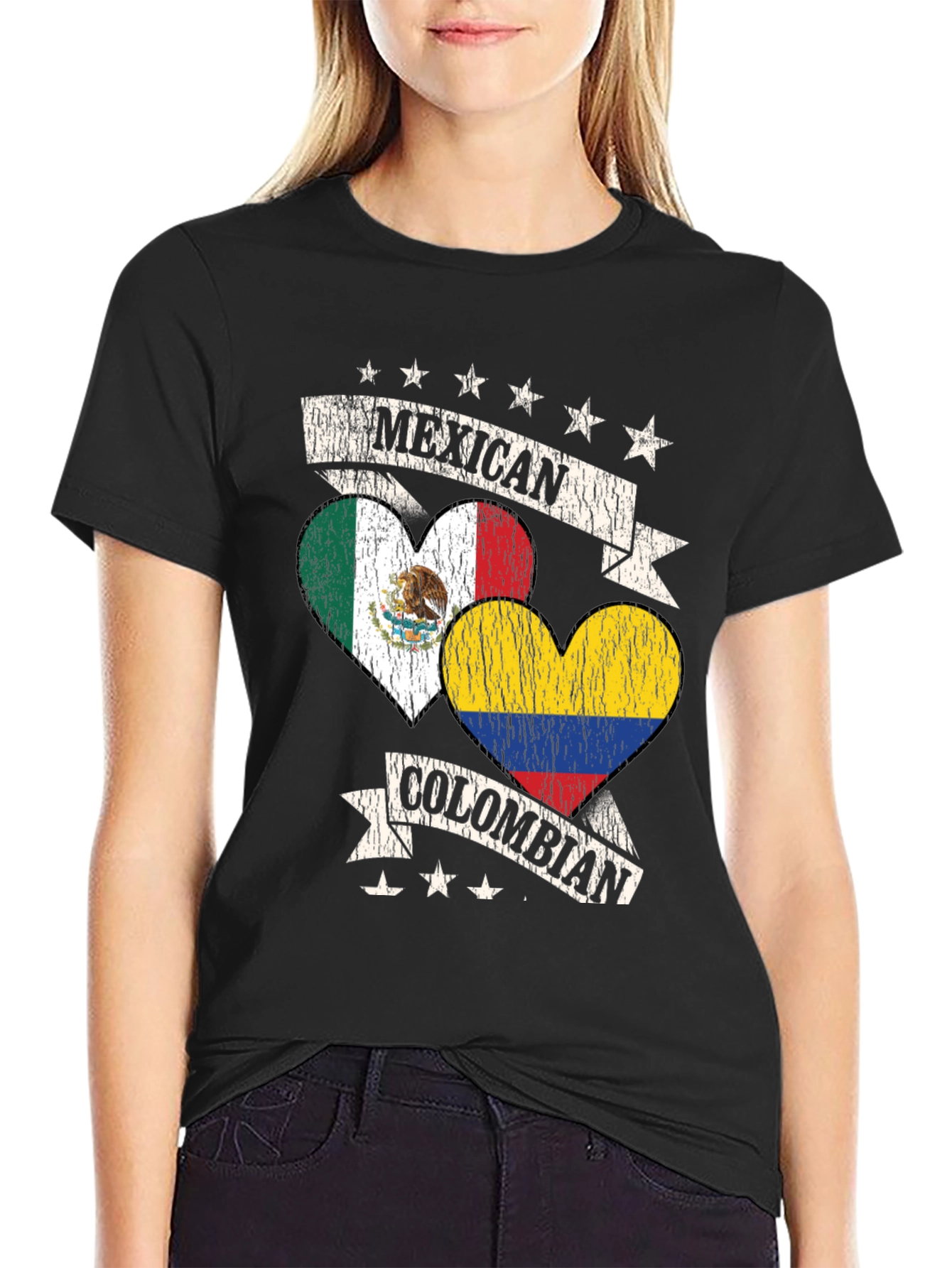Mexican Colombian Pride T-Shirt
