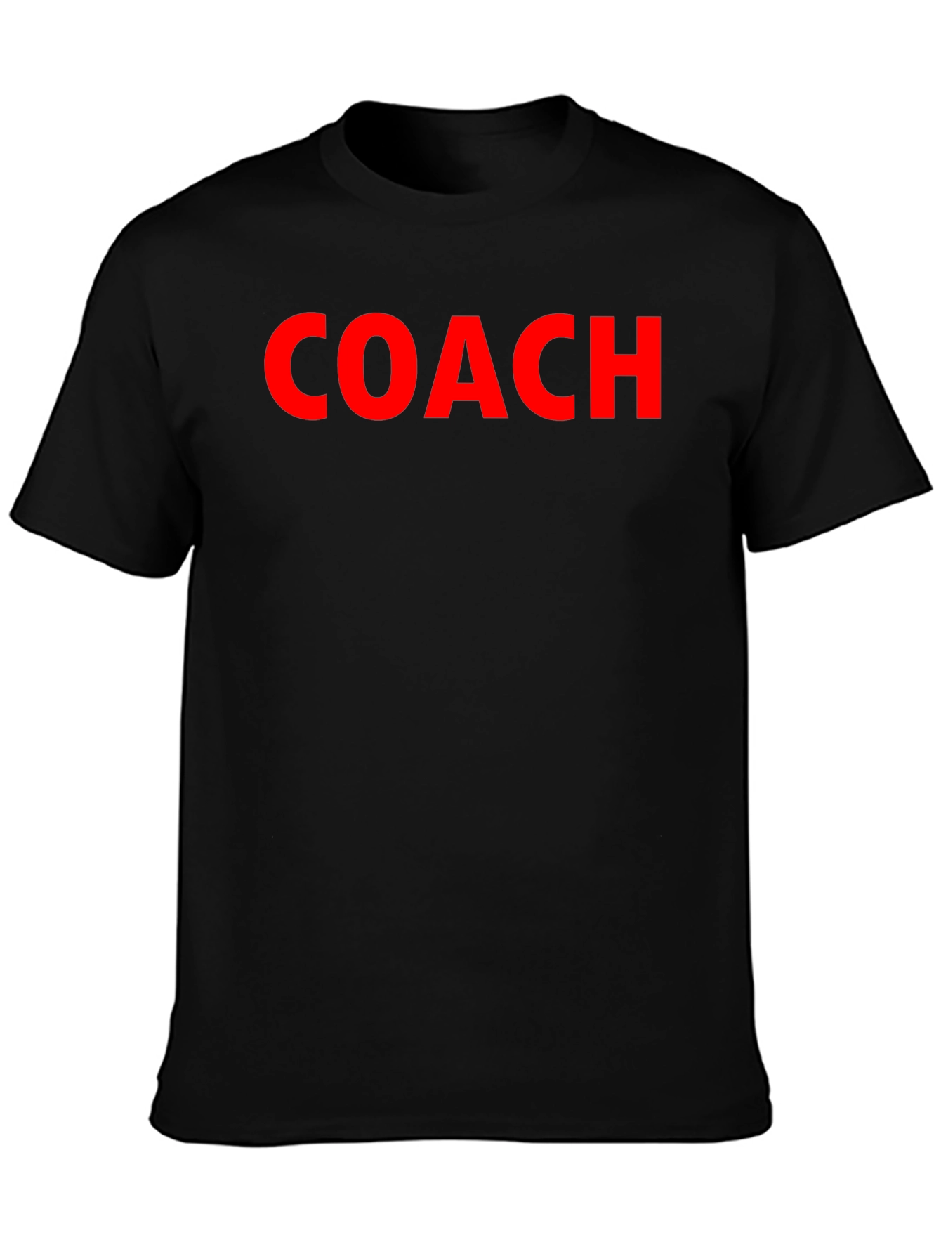 Coach Crew Neck T-Shirt - Bold Red Text