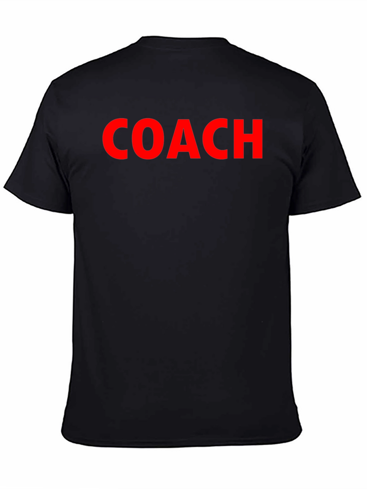 Coach Crew Neck T-Shirt - Bold Red Text