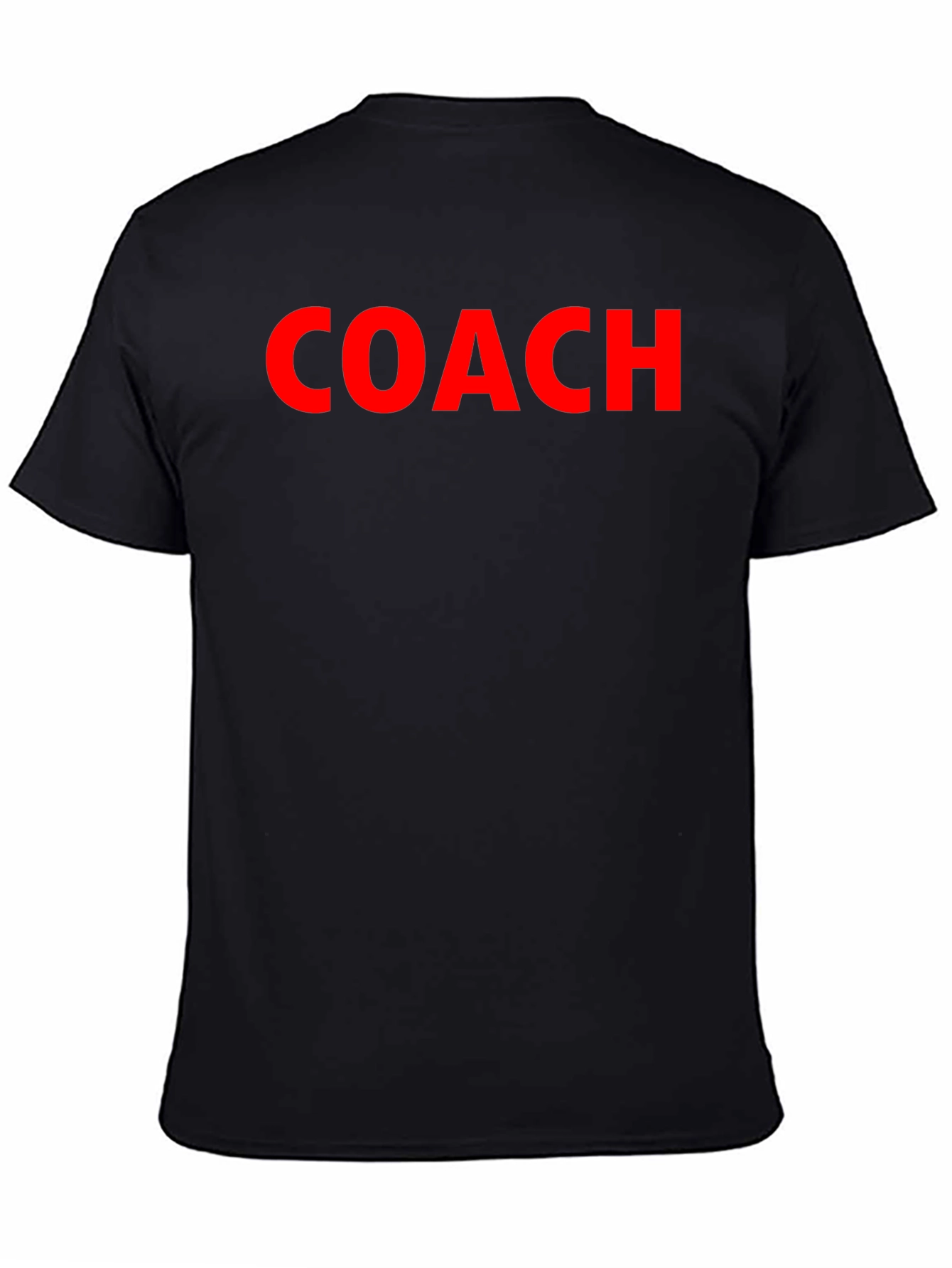 Coach Crew Neck T-Shirt - Bold Red Text