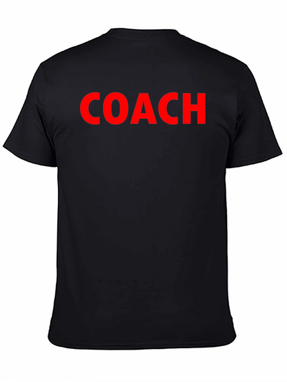 Coach Crew Neck T-Shirt - Bold Red Text