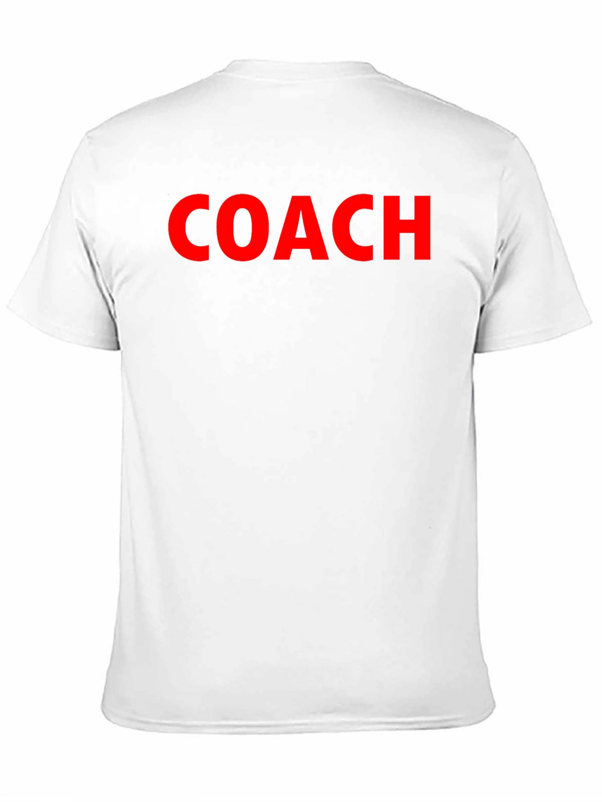 Coach Crew Neck T-Shirt - Bold Red Text
