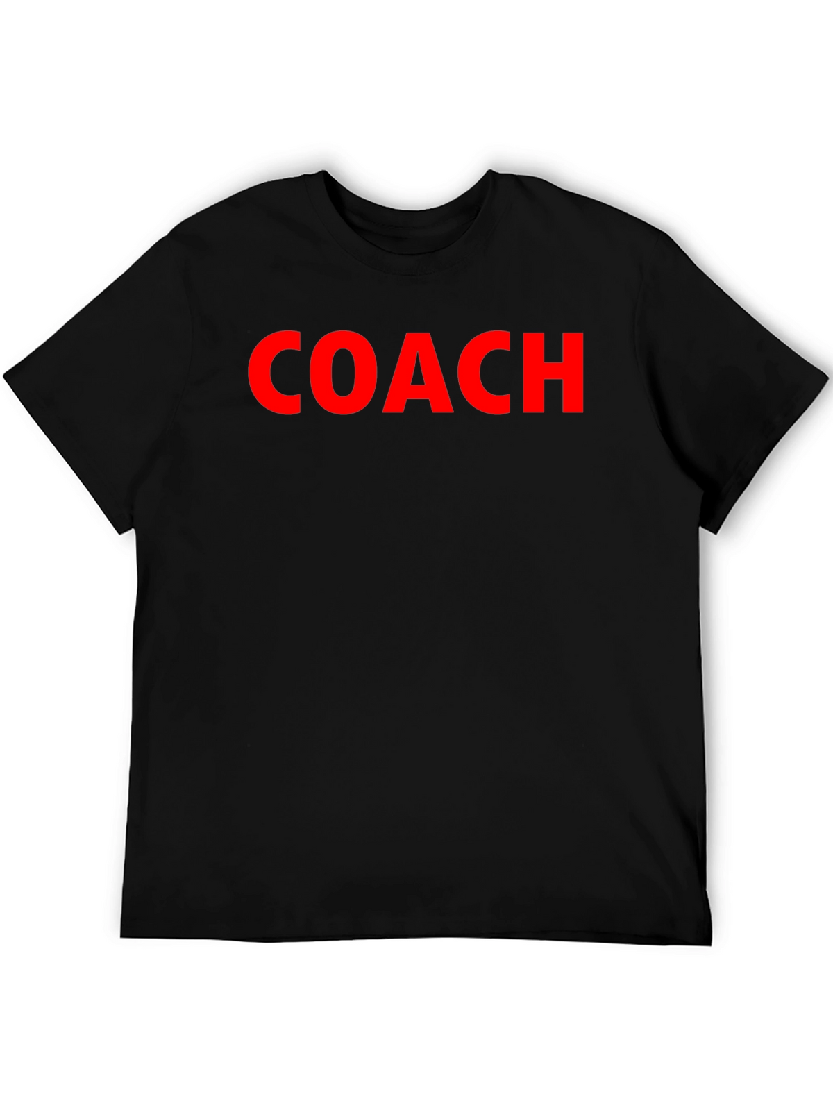 Coach Crew Neck T-Shirt - Bold Red Text