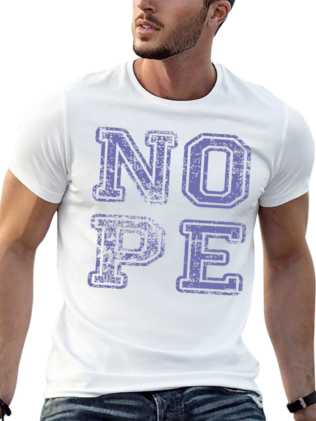 Nope Graphic Tee - Casual Black T-Shirt