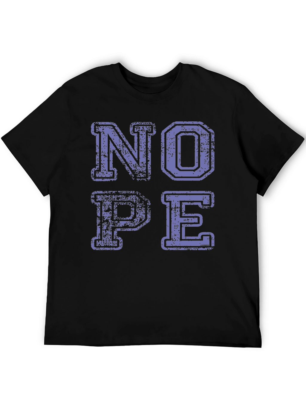 Nope Graphic Tee - Casual Black T-Shirt