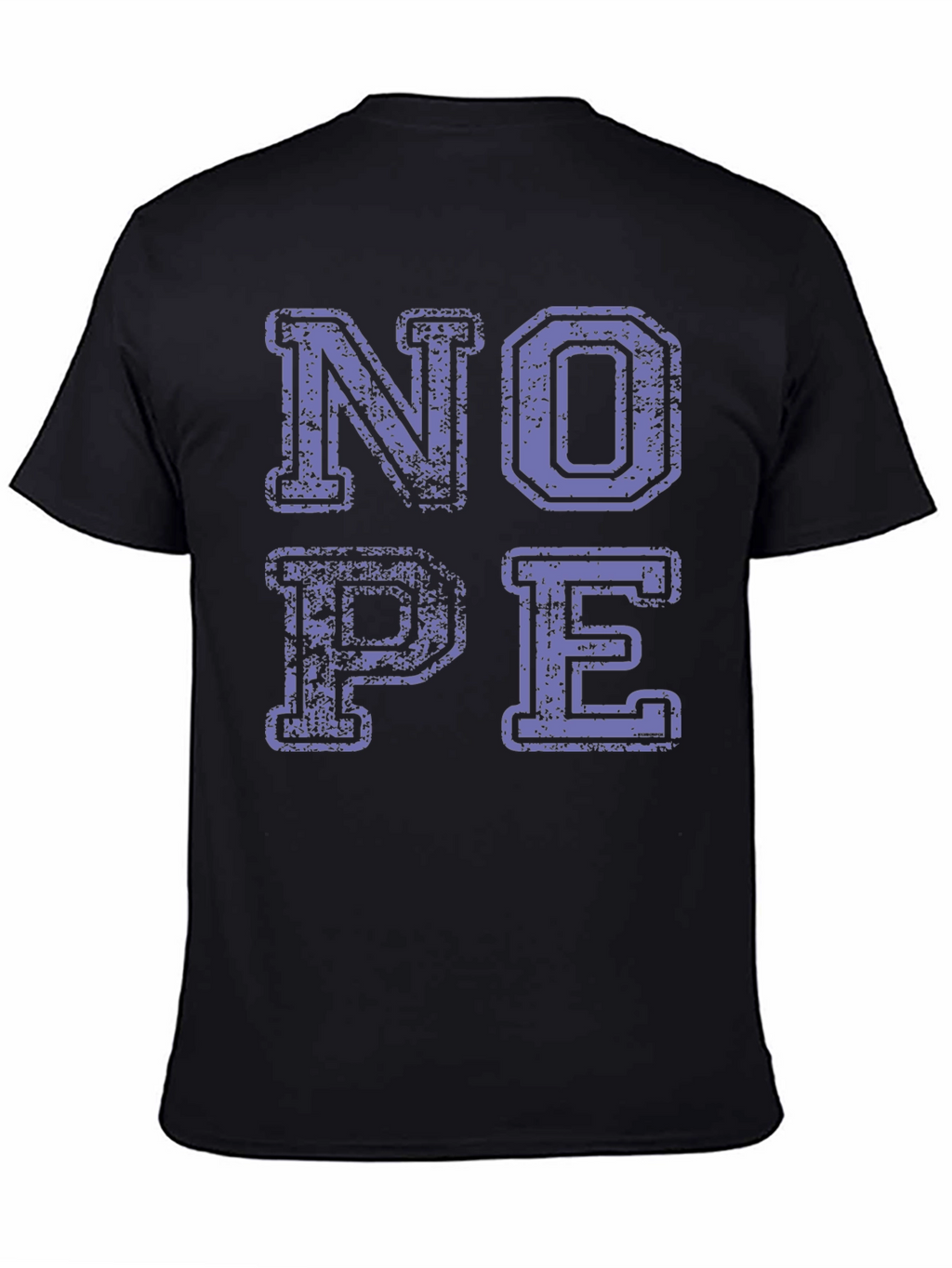 Nope Graphic Tee - Casual Black T-Shirt