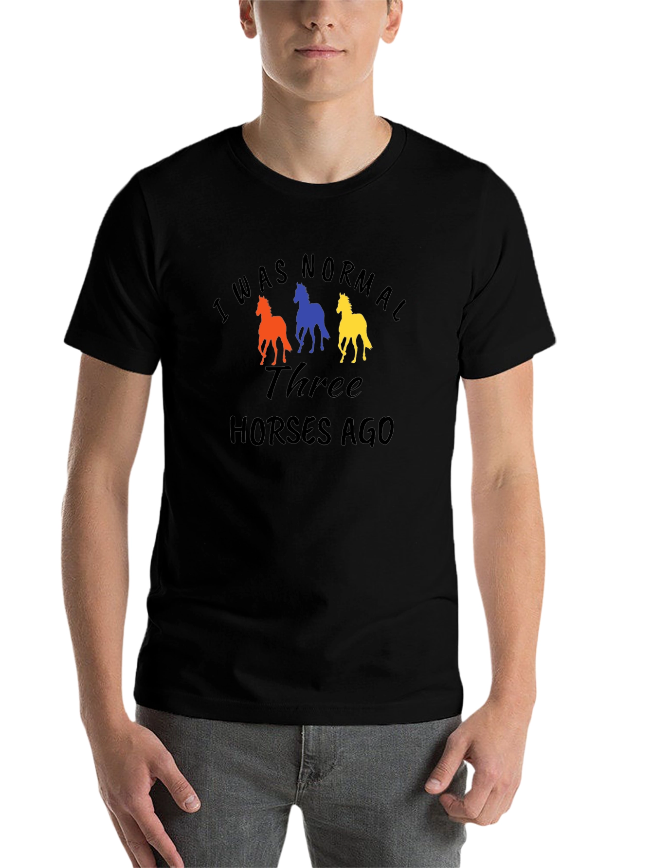 I Was Normal Three Horses Ago Graphic T-Shirt