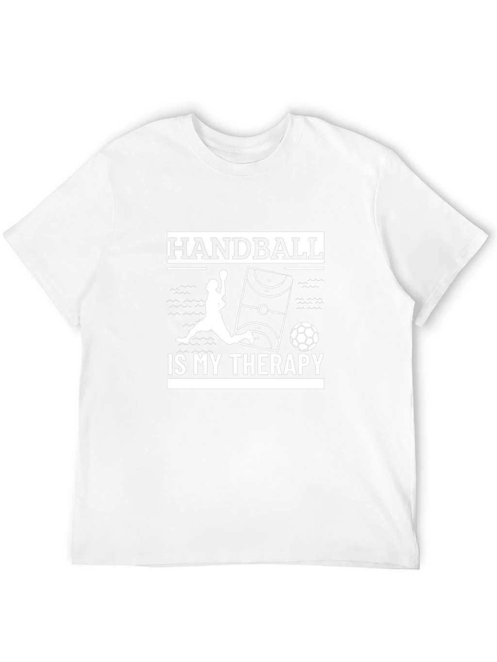 Handball Therapy T-Shirt - Black Cotton Graphic Tee