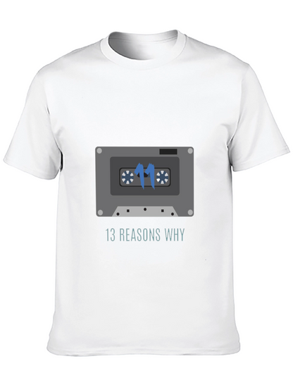 13 Reasons Why Cassette Tape Graphic T-Shirt
