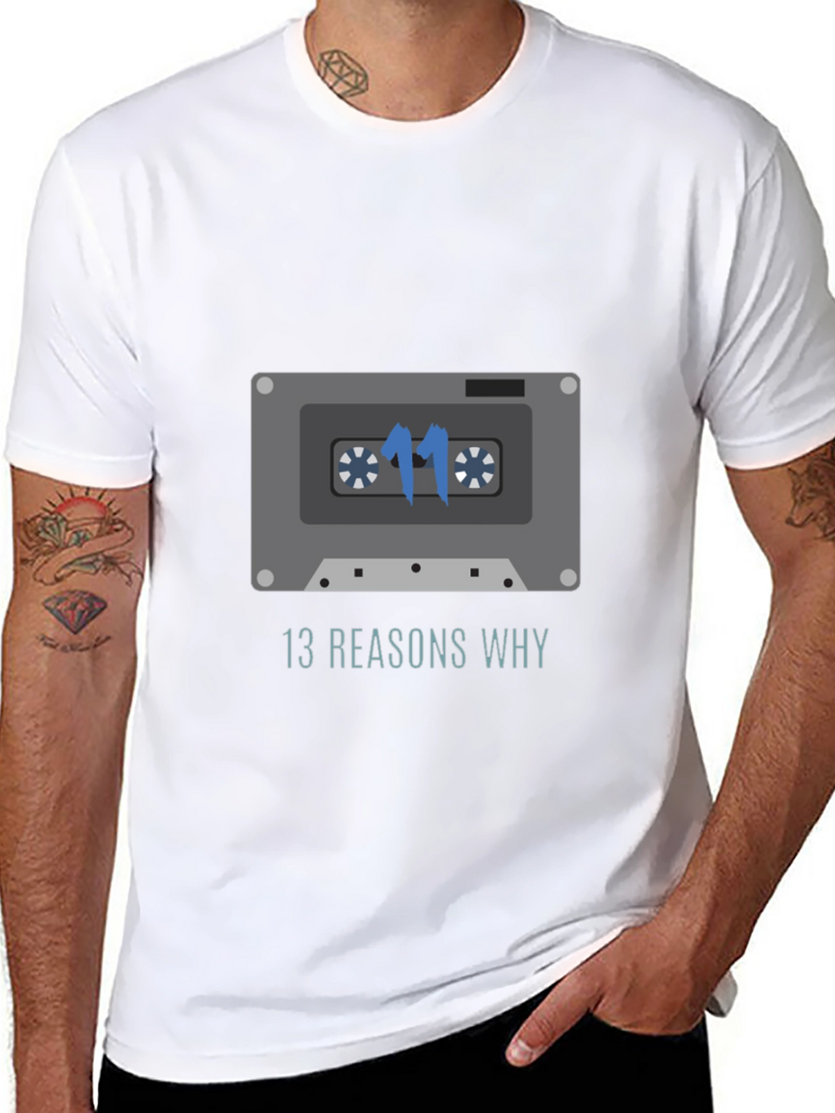 13 Reasons Why Cassette Tape Graphic T-Shirt