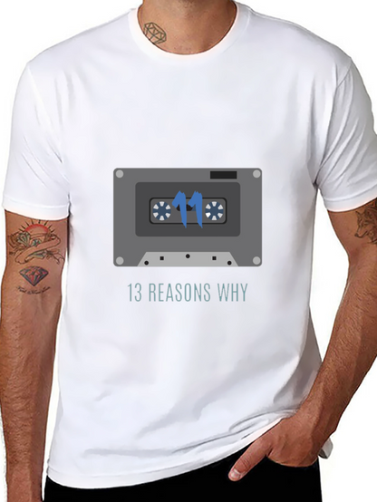 13 Reasons Why Cassette Tape Graphic T-Shirt