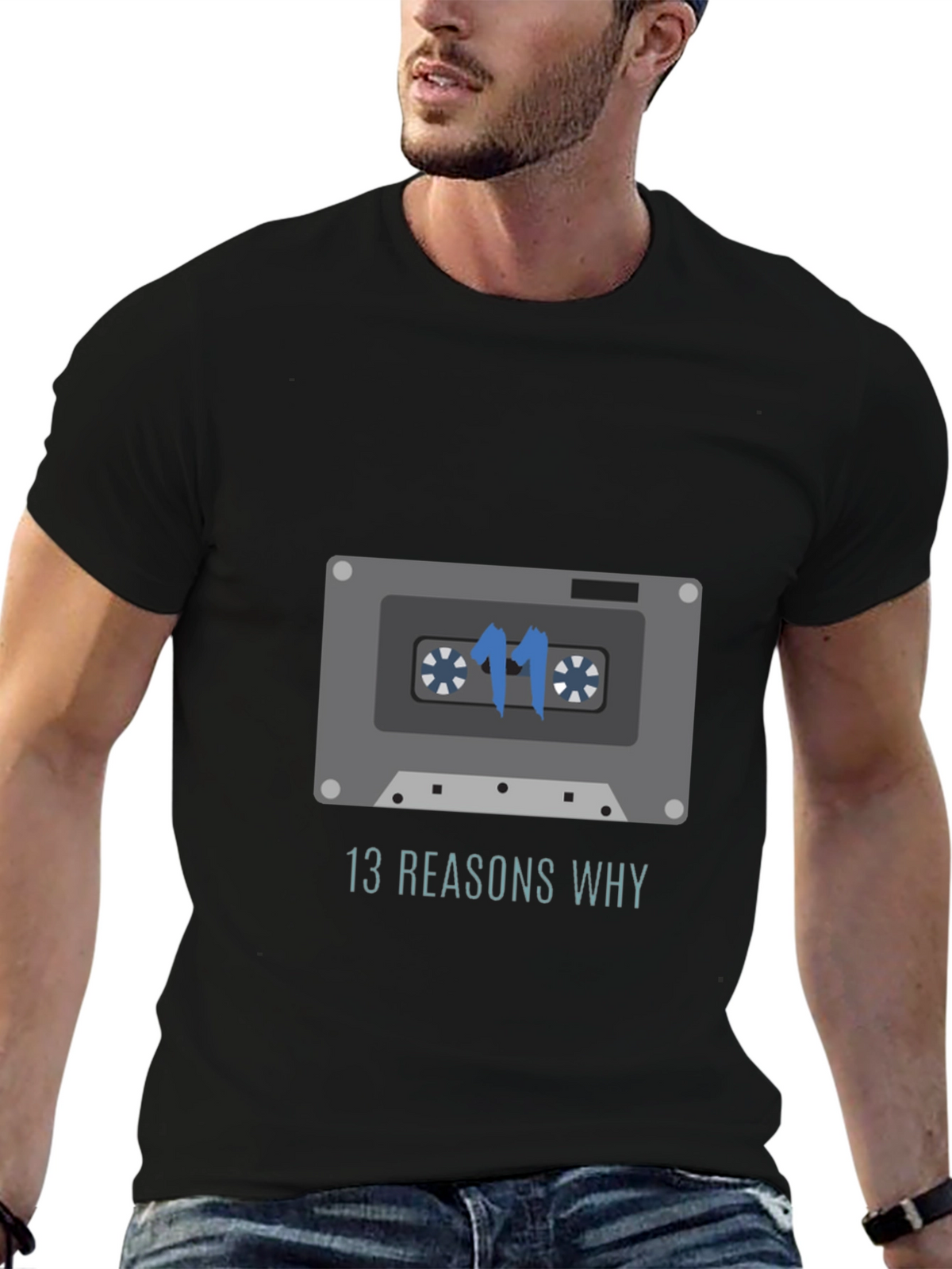 13 Reasons Why Cassette Tape Graphic T-Shirt