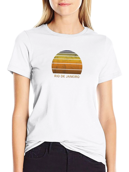 Rio de Janeiro Sunset Graphic T-Shirt