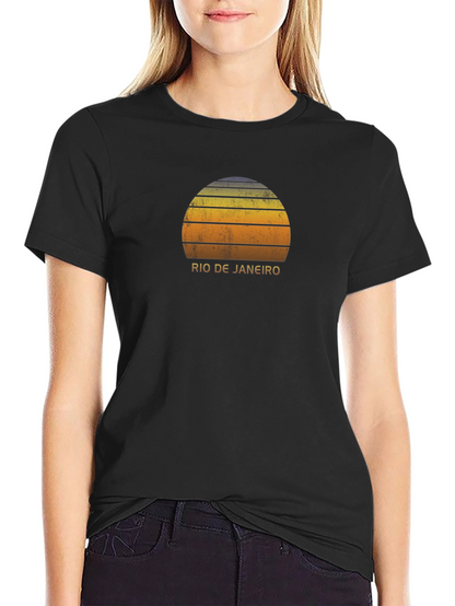 Rio de Janeiro Sunset Graphic T-Shirt