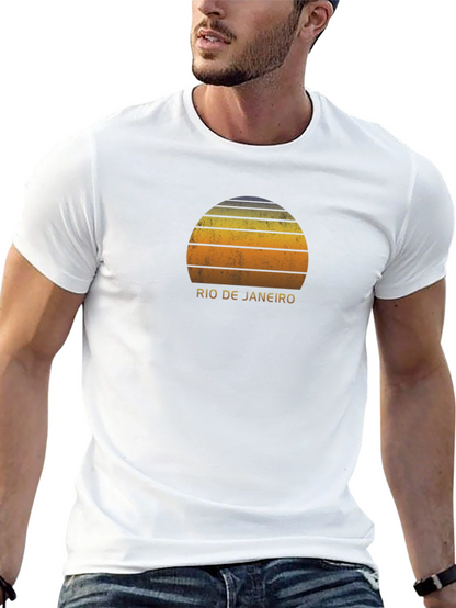 Rio de Janeiro Sunset Graphic T-Shirt