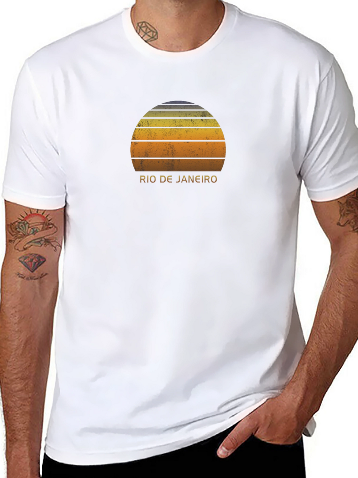 Rio de Janeiro Sunset Graphic T-Shirt
