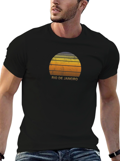 Rio de Janeiro Sunset Graphic T-Shirt