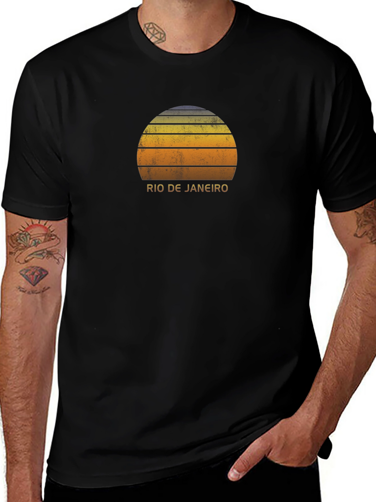 Rio de Janeiro Sunset Graphic T-Shirt