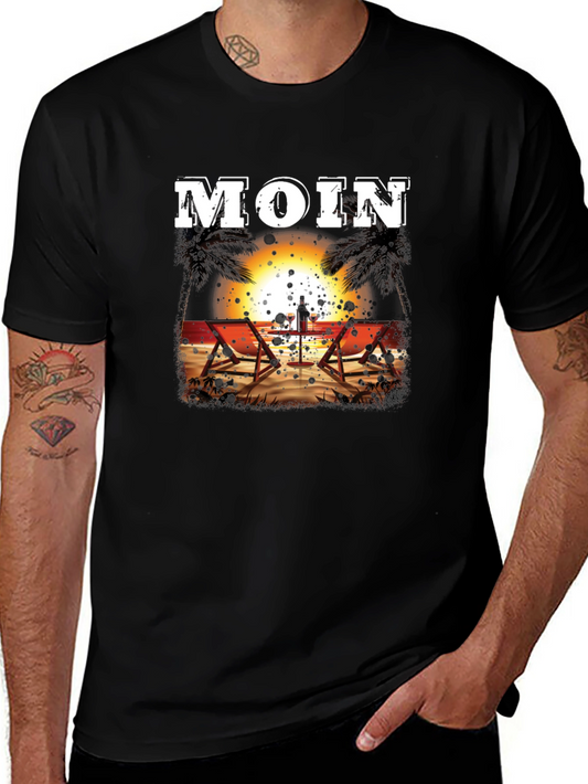 Moin Beach Sunset T-Shirt - Relax in Style