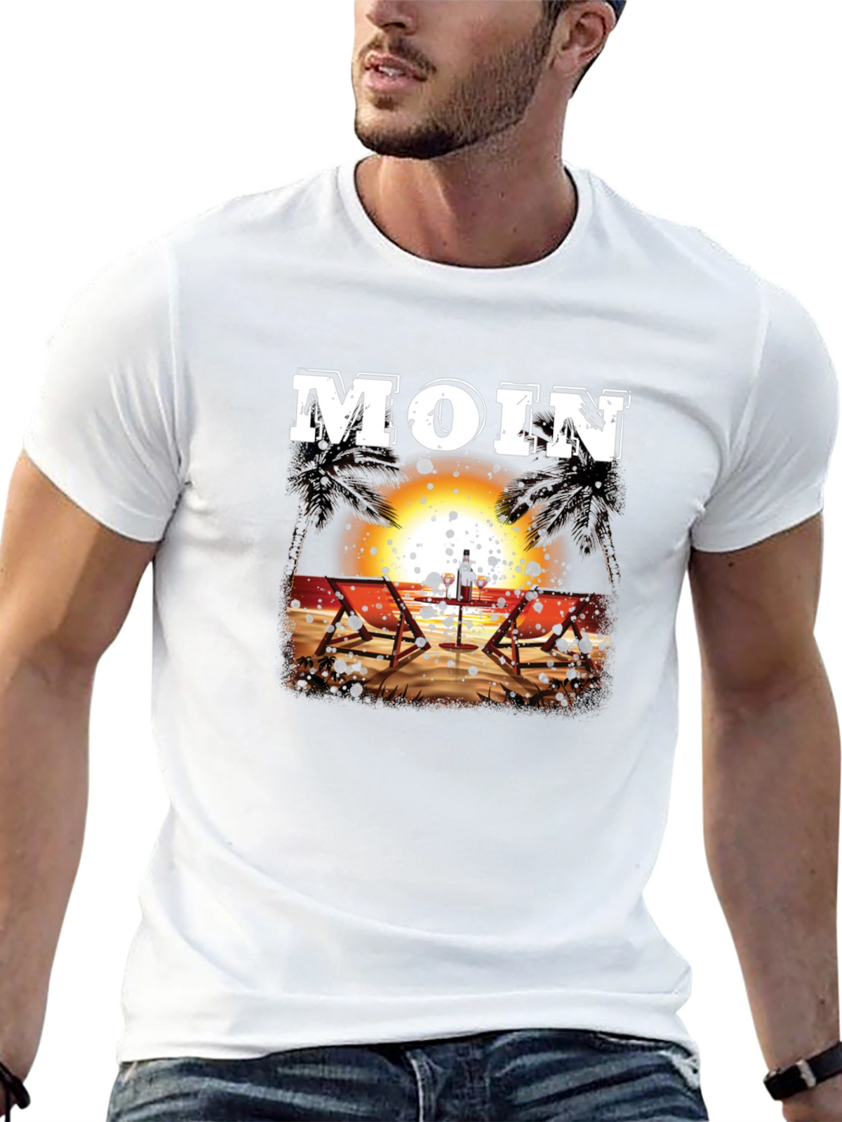 Moin Beach Sunset T-Shirt - Relax in Style