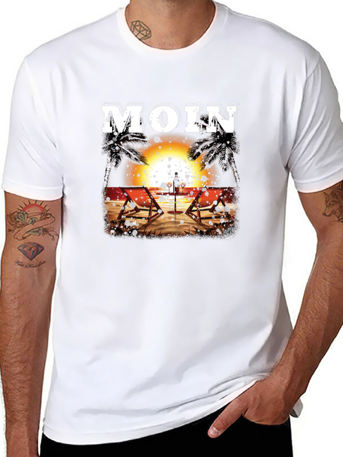 Moin Beach Sunset T-Shirt - Relax in Style
