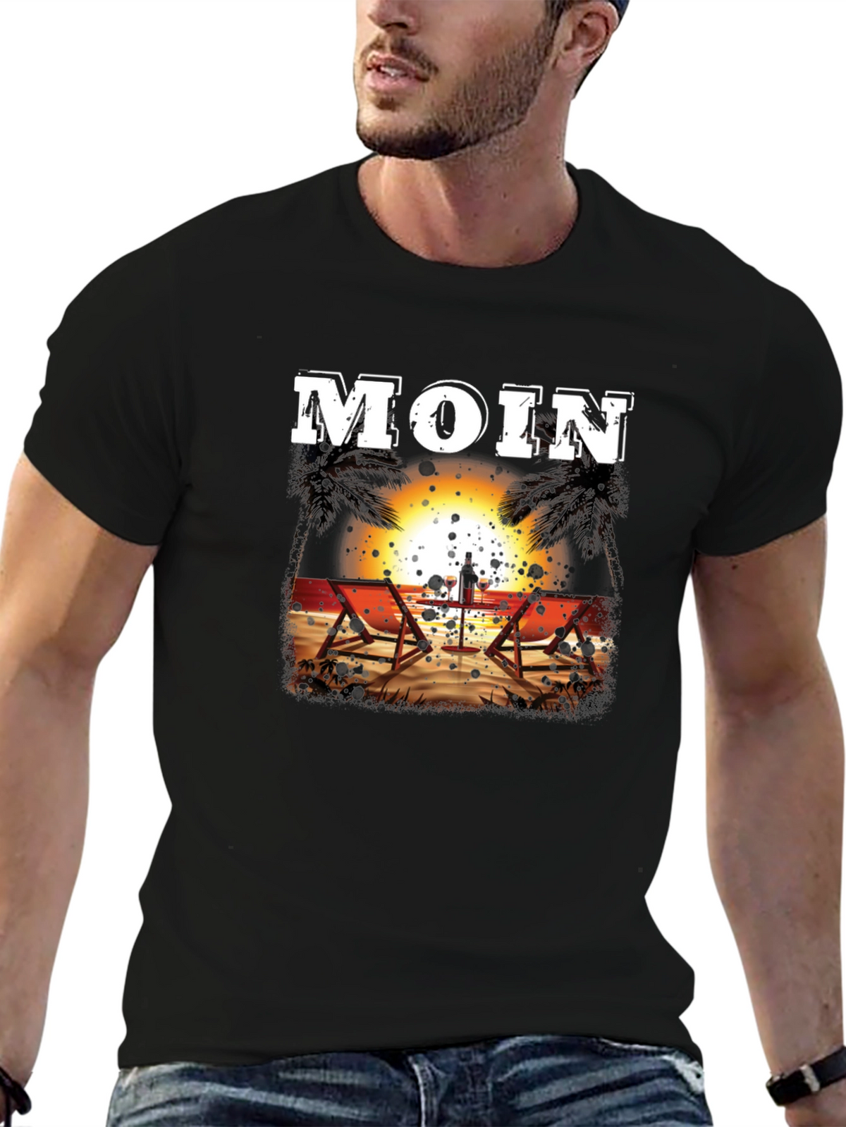 Moin Beach Sunset T-Shirt - Relax in Style