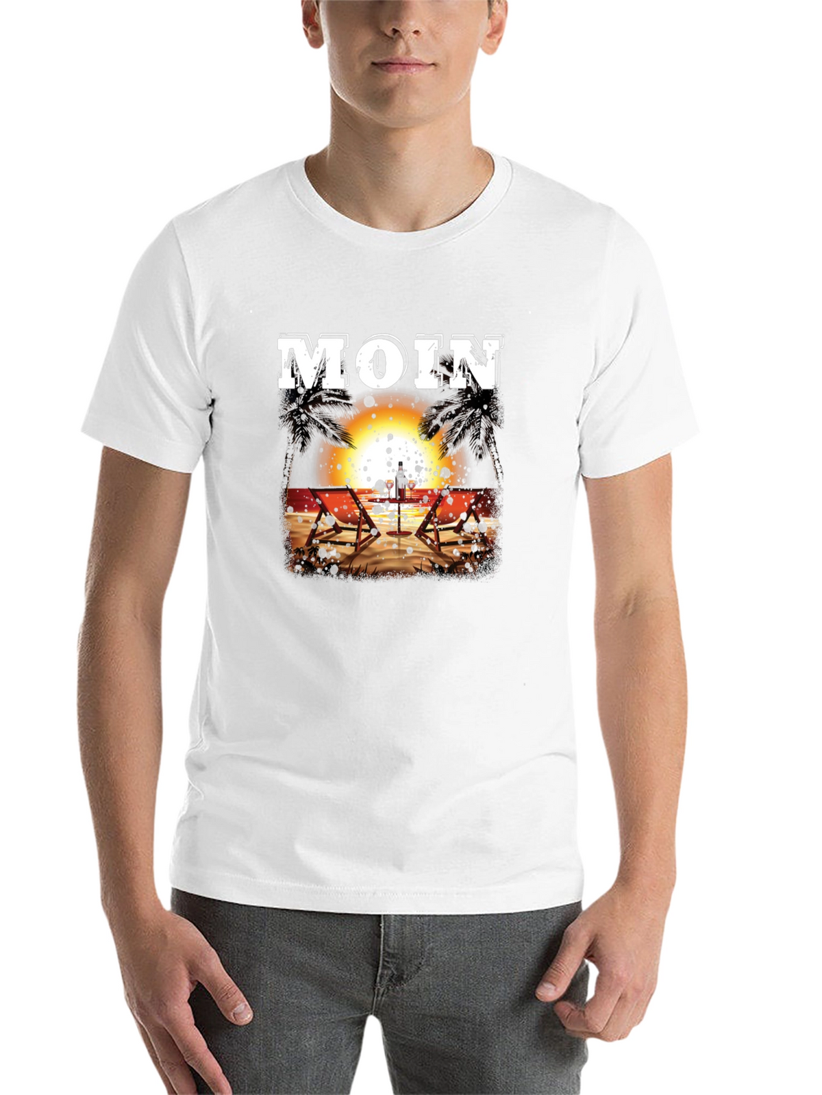 Moin Beach Sunset T-Shirt - Relax in Style