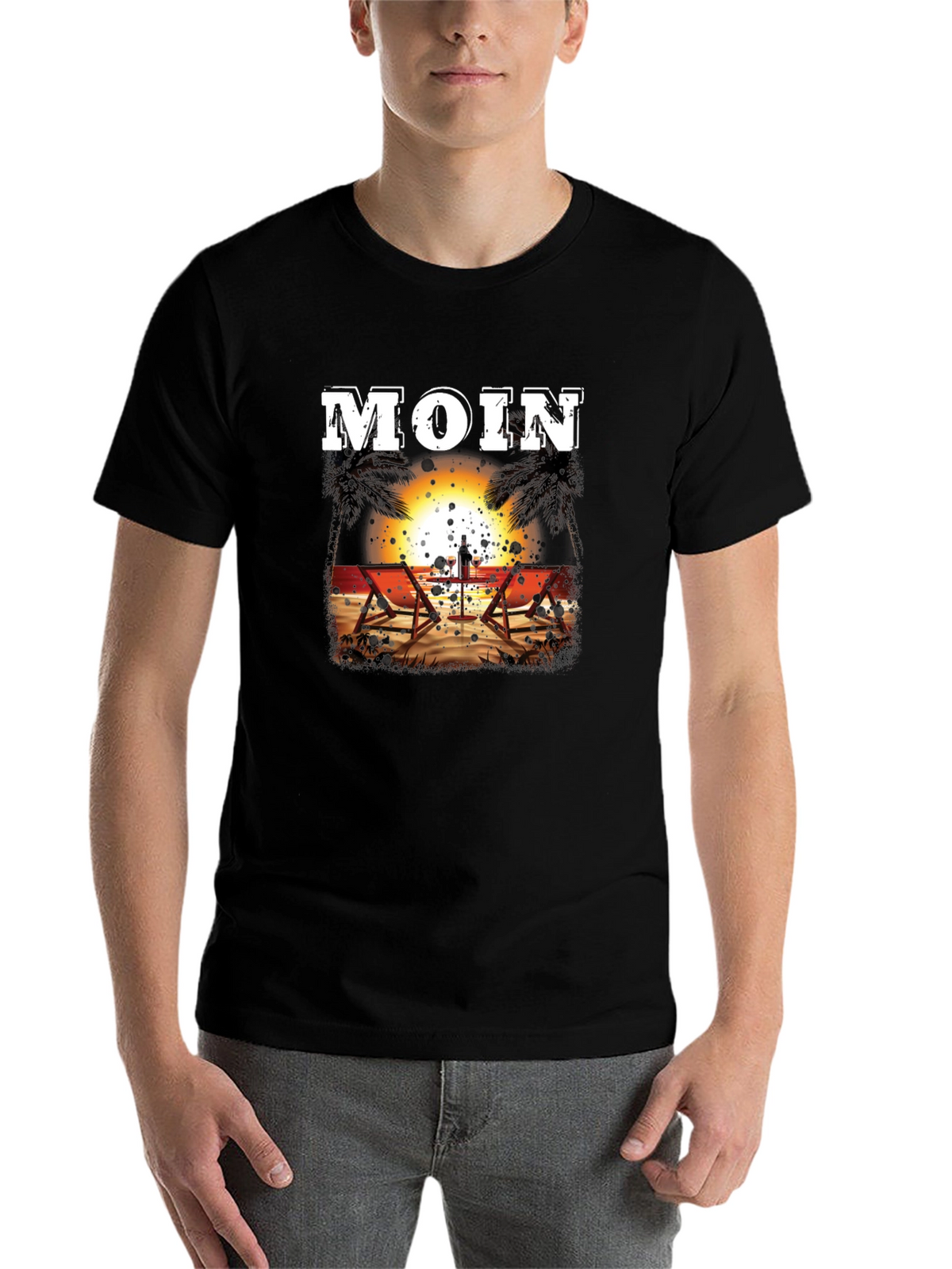 Moin Beach Sunset T-Shirt - Relax in Style