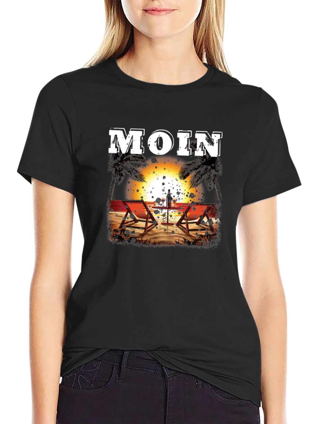 Moin Beach Sunset T-Shirt - Relax in Style