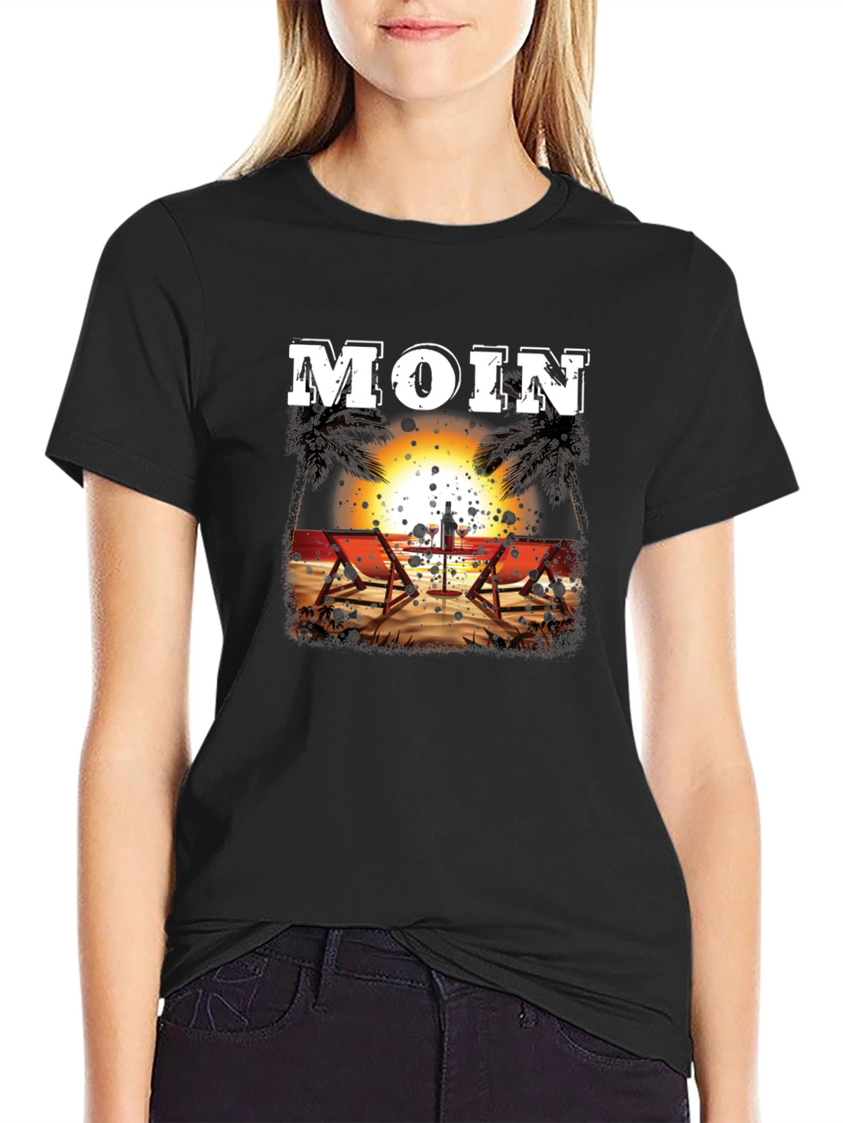 Moin Beach Sunset T-Shirt - Relax in Style