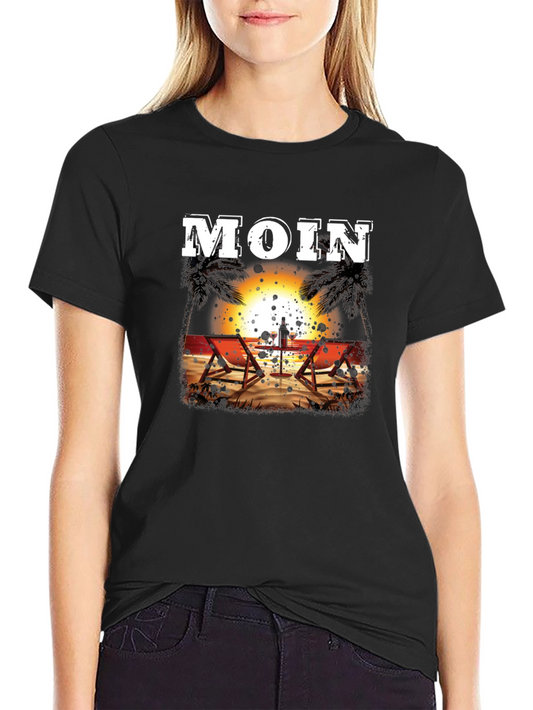 Moin Beach Sunset T-Shirt - Relax in Style