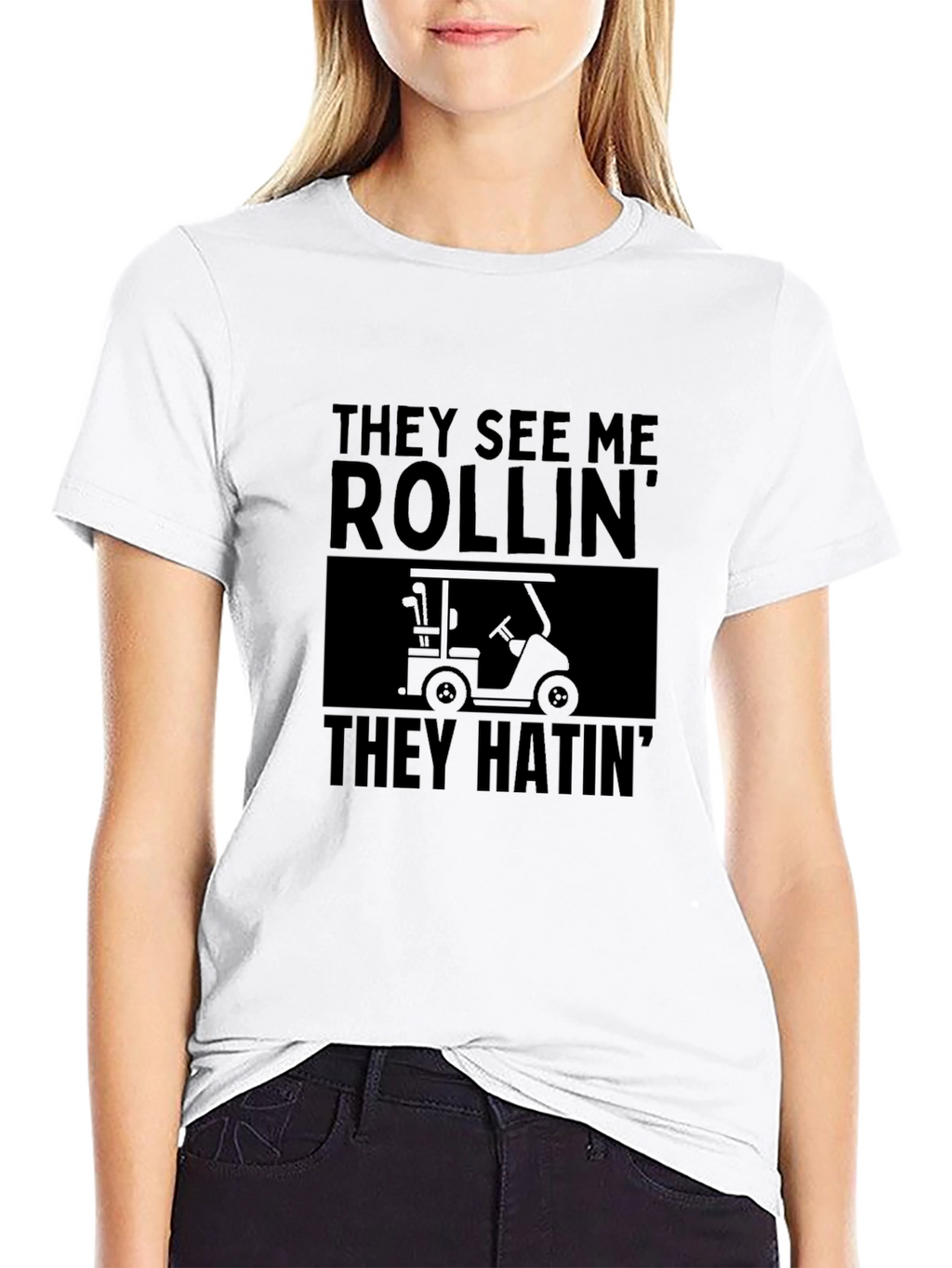 They See Me Rollin Funny Golf T-Shirt