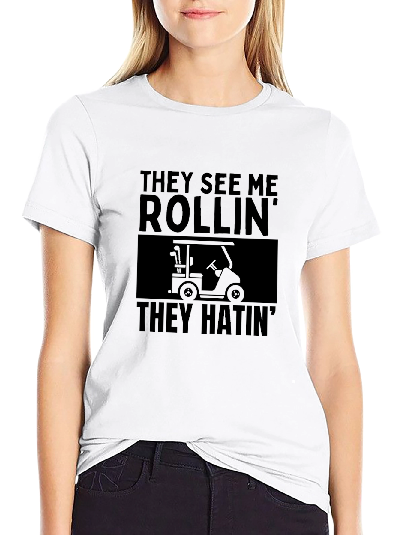They See Me Rollin Funny Golf T-Shirt