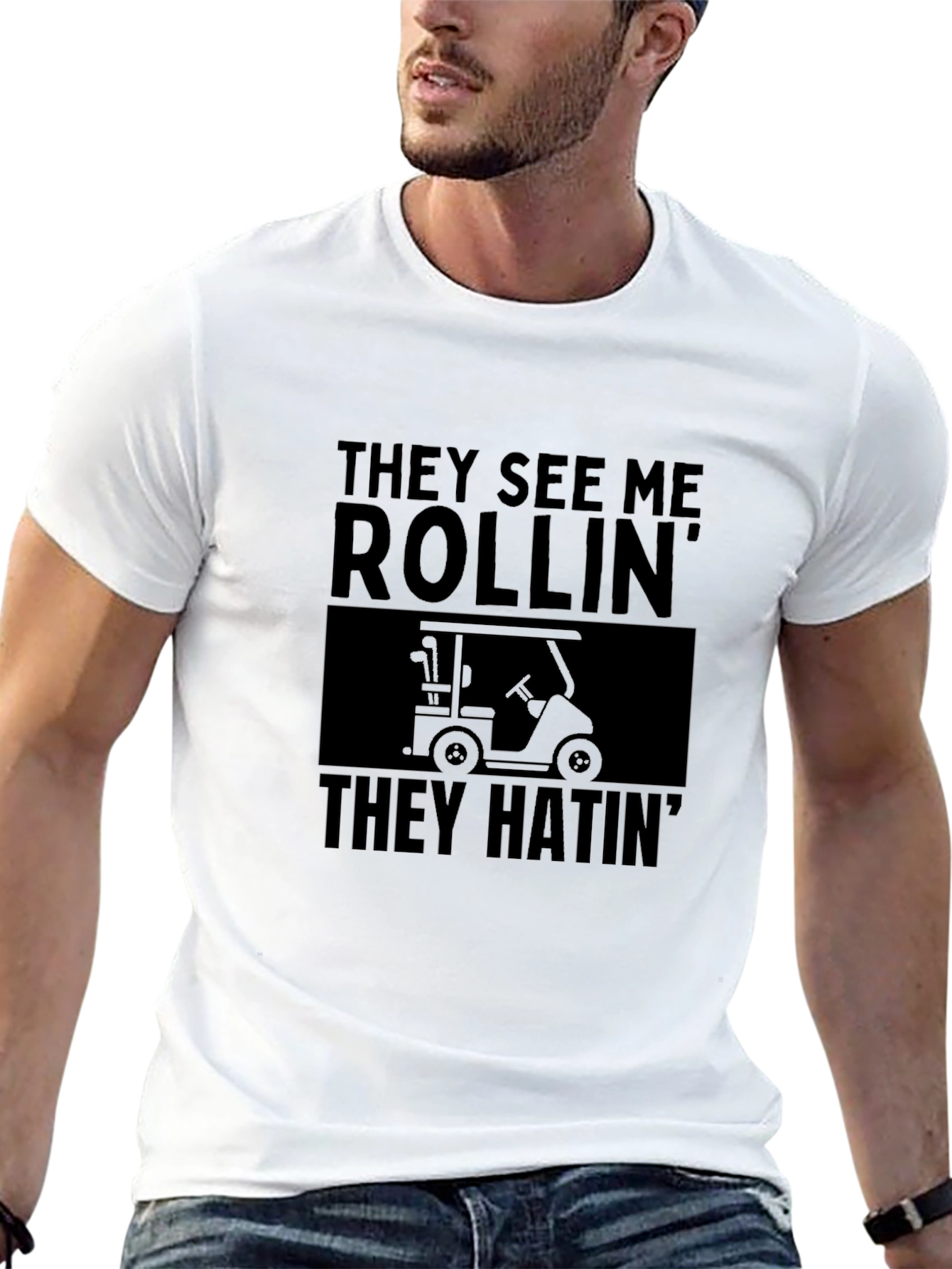 They See Me Rollin Funny Golf T-Shirt