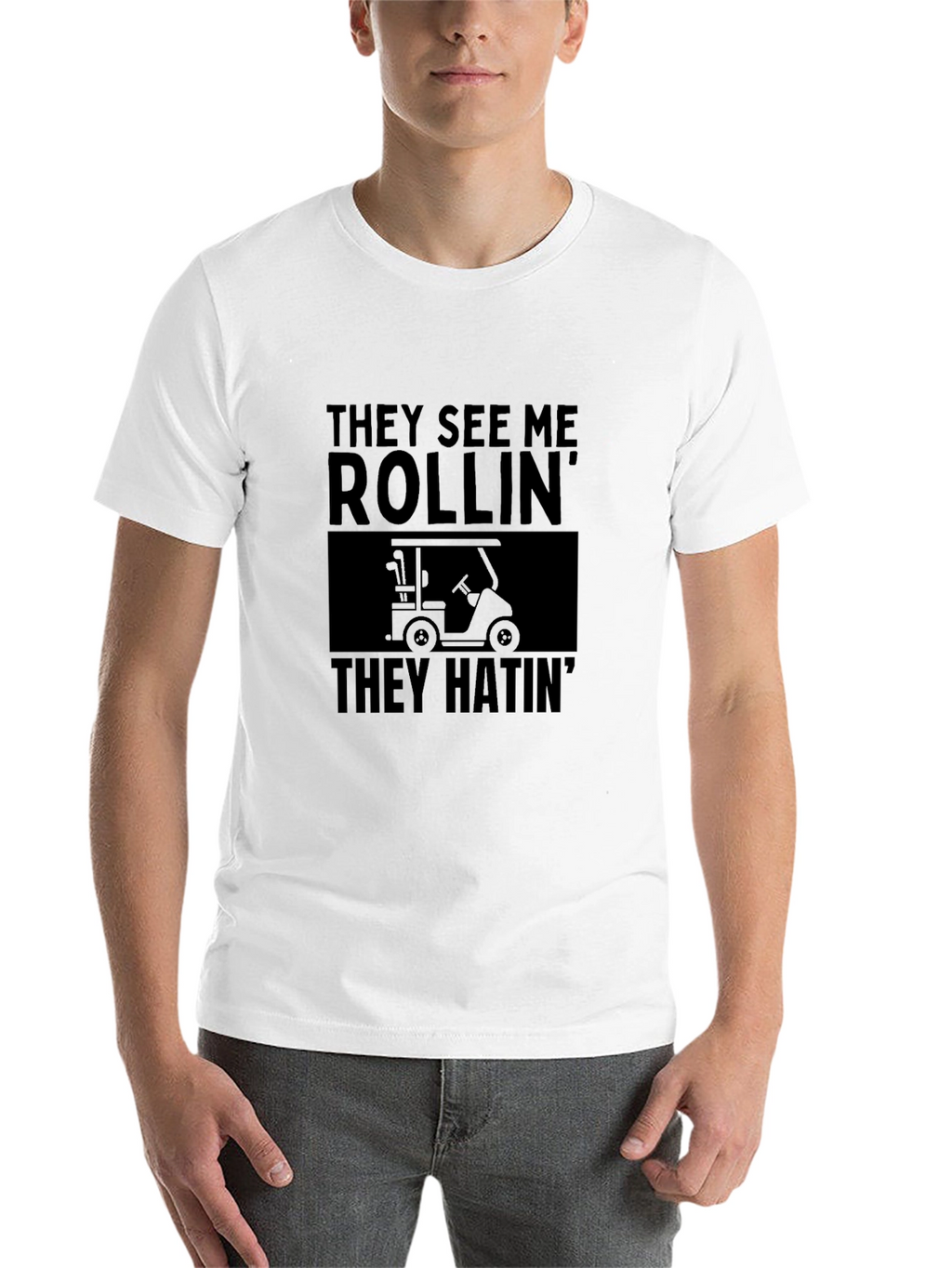 They See Me Rollin Funny Golf T-Shirt