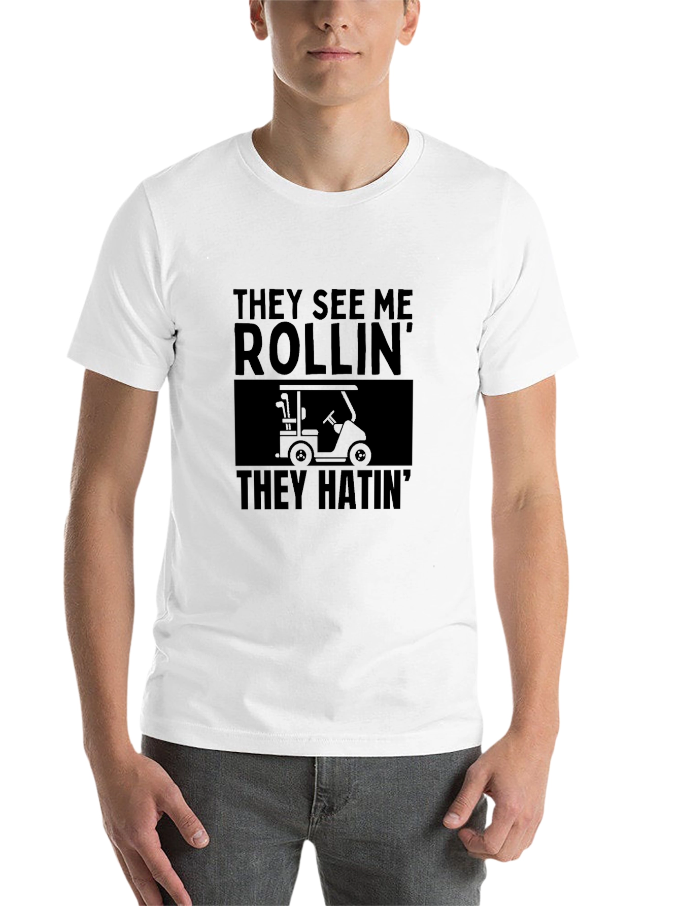 They See Me Rollin Funny Golf T-Shirt