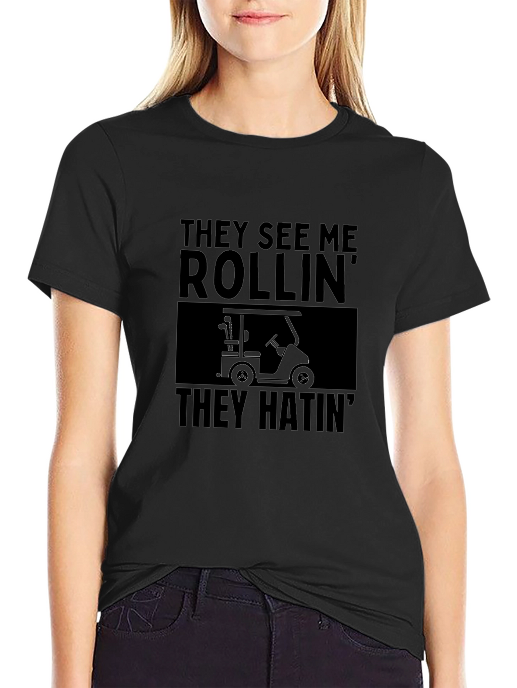 They See Me Rollin Funny Golf T-Shirt