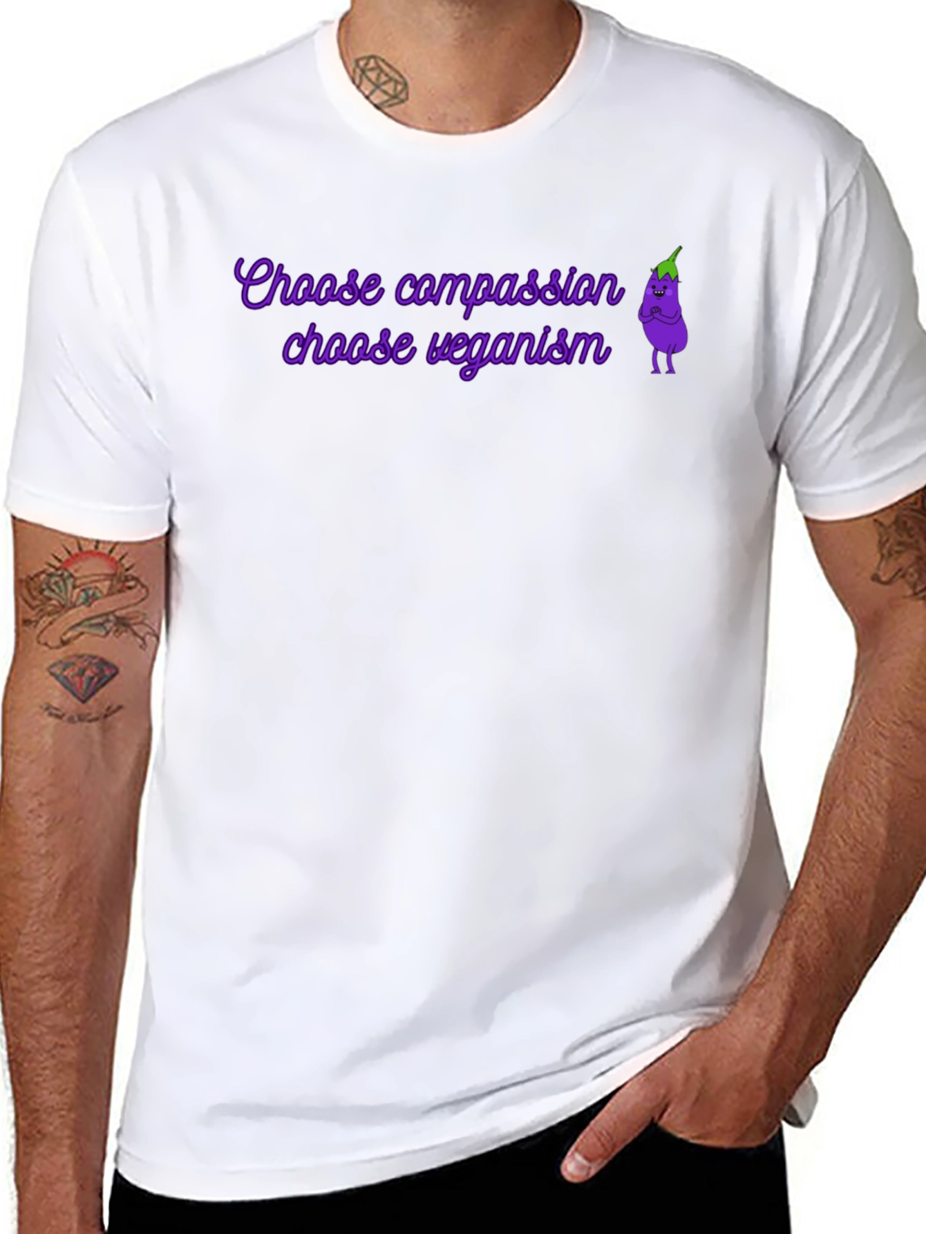 Vegan T-Shirt: Choose Compassion Choose Veganism
