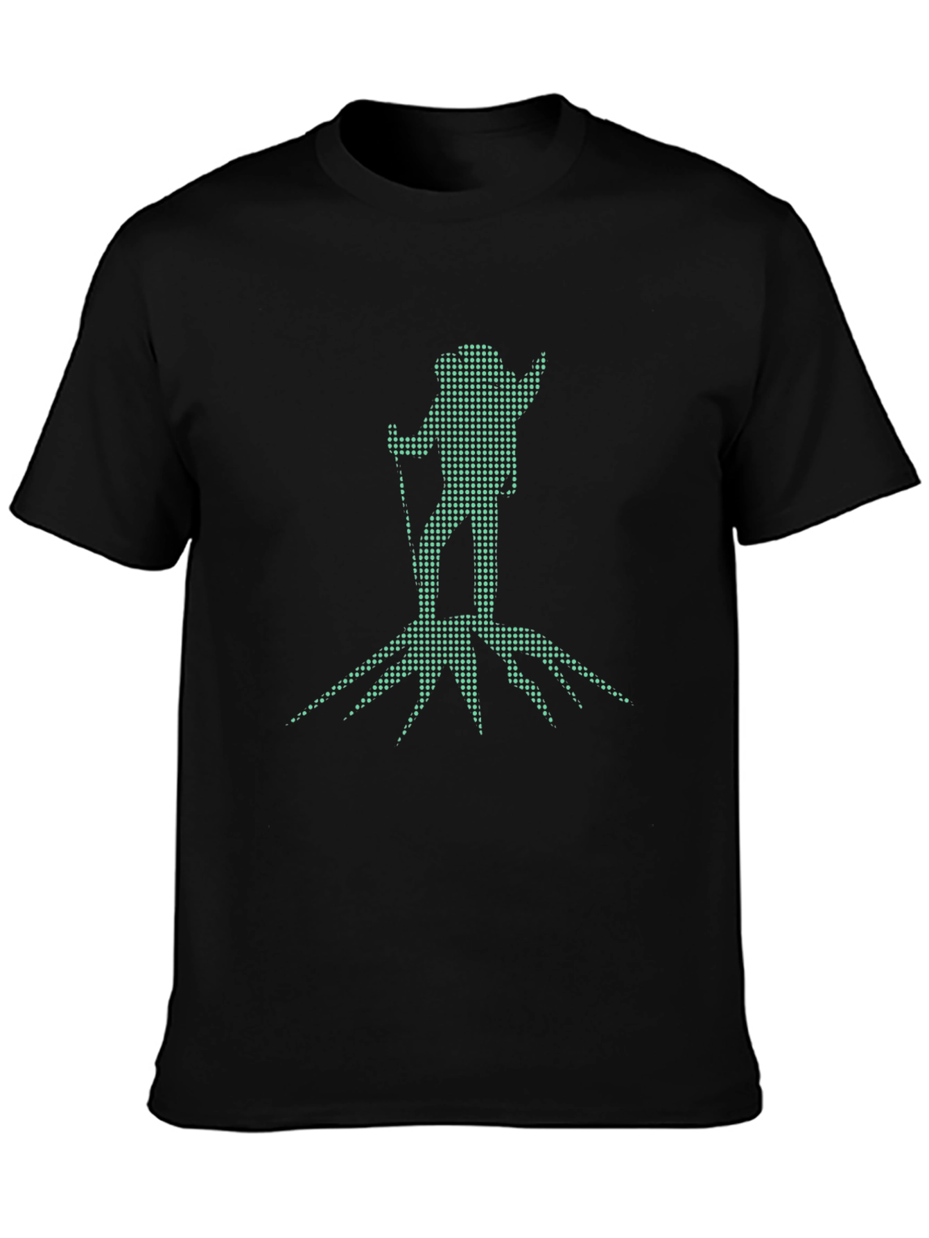 Hiking Graphic Tee - Black Cotton Blend