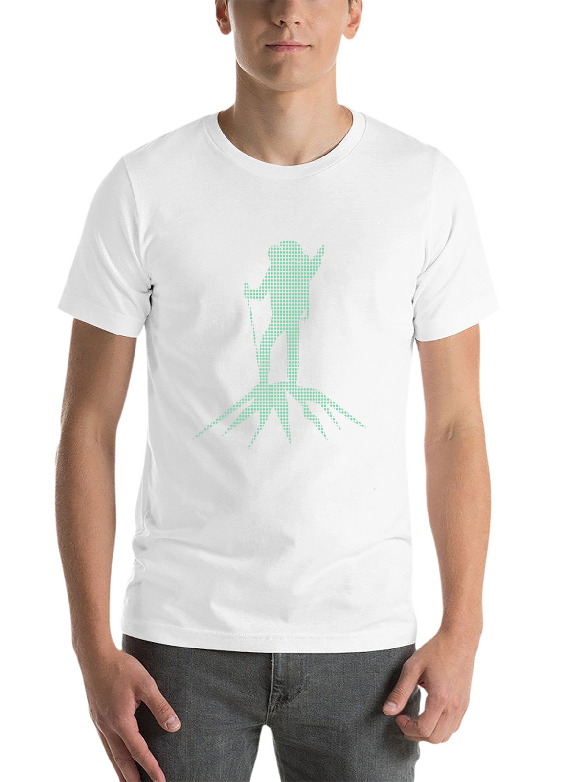 Hiking Graphic Tee - Black Cotton Blend
