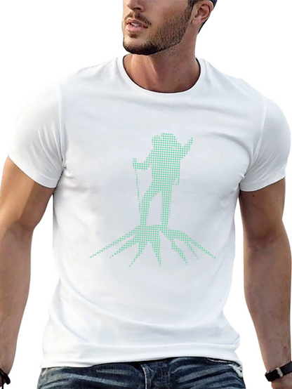 Hiking Graphic Tee - Black Cotton Blend