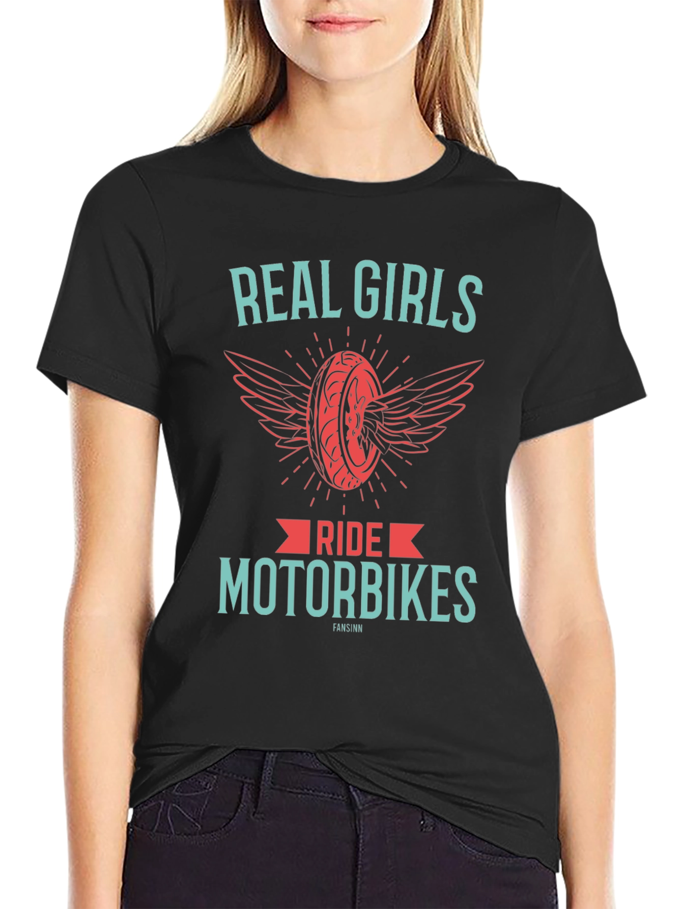 Real Girls Ride Motorbikes T-Shirt - Motorcycle Tee