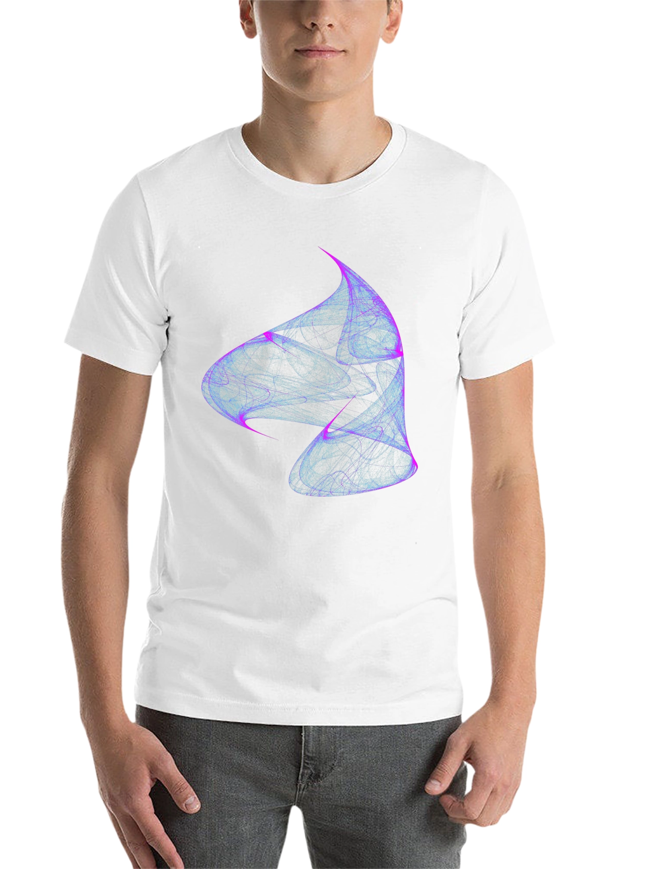 Abstract Swirl Tee - Modern Graphic Print