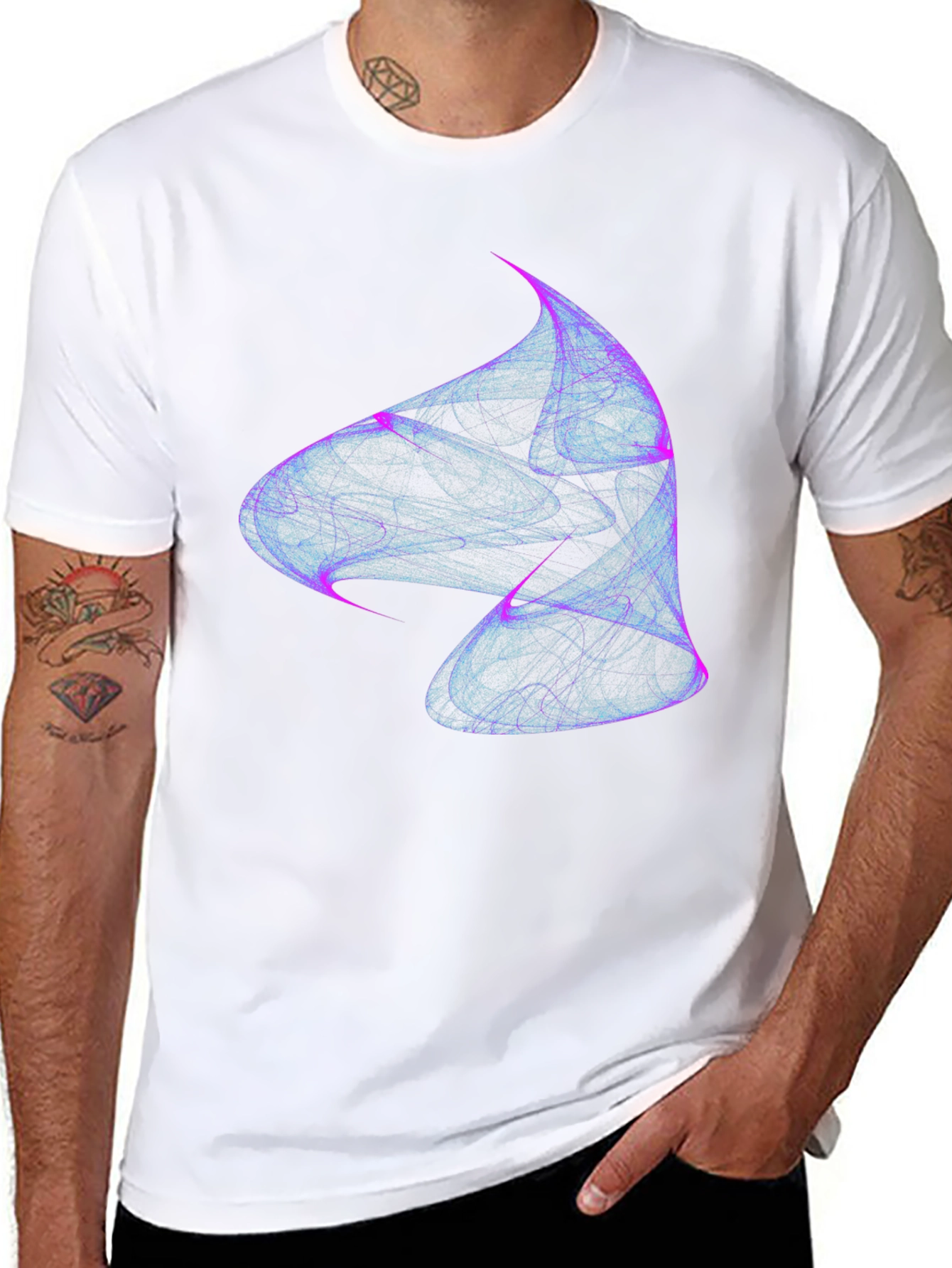 Abstract Swirl Tee - Modern Graphic Print