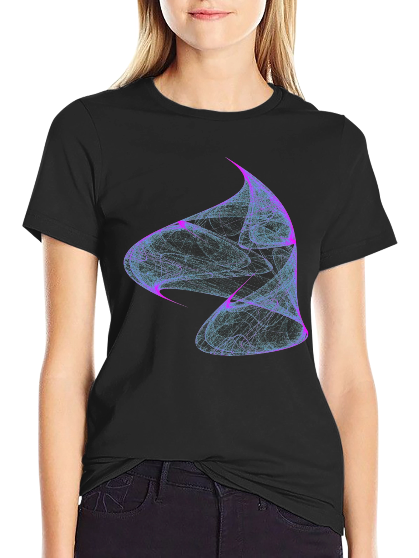 Abstract Swirl Tee - Modern Graphic Print