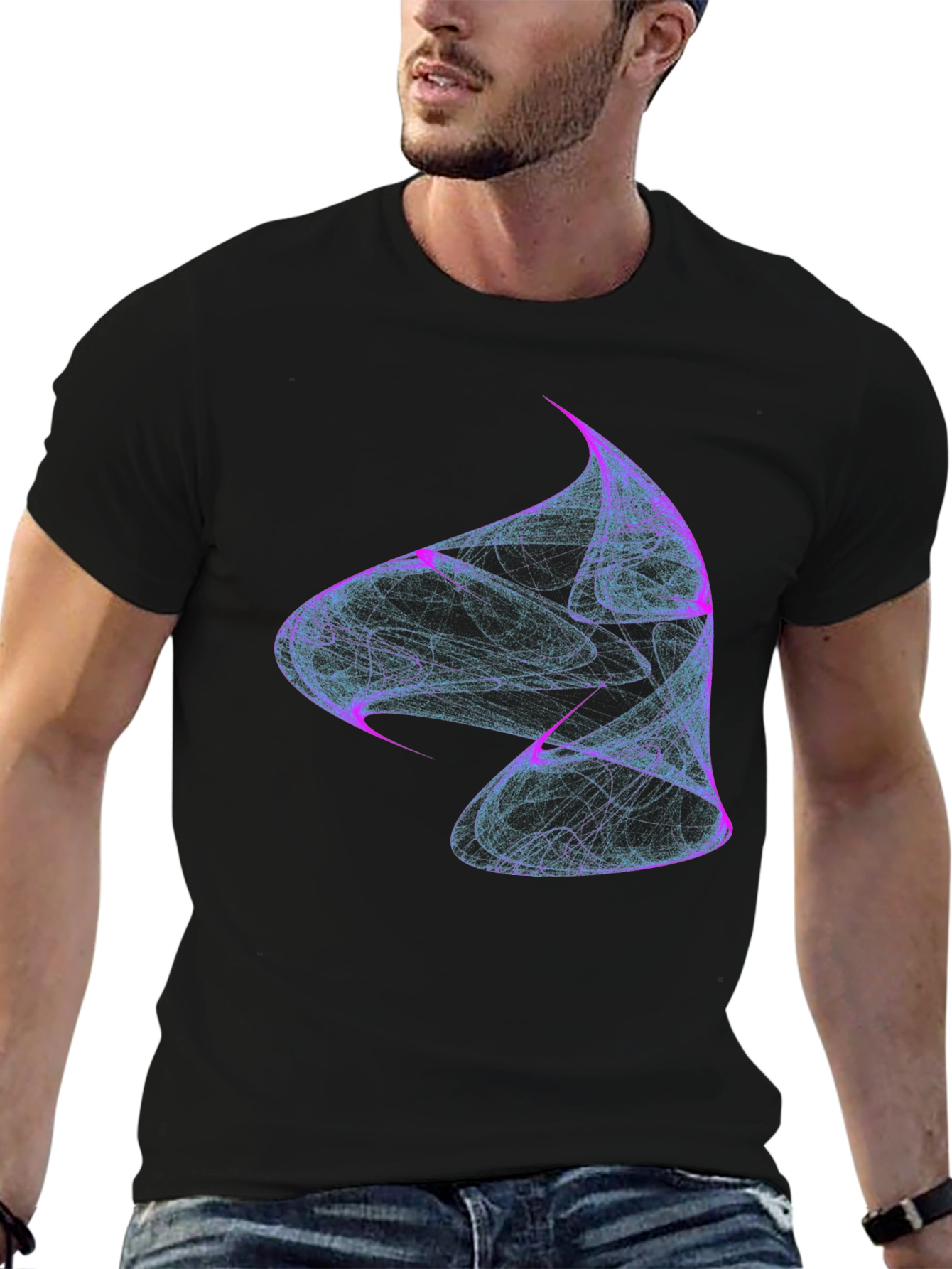 Abstract Swirl Tee - Modern Graphic Print