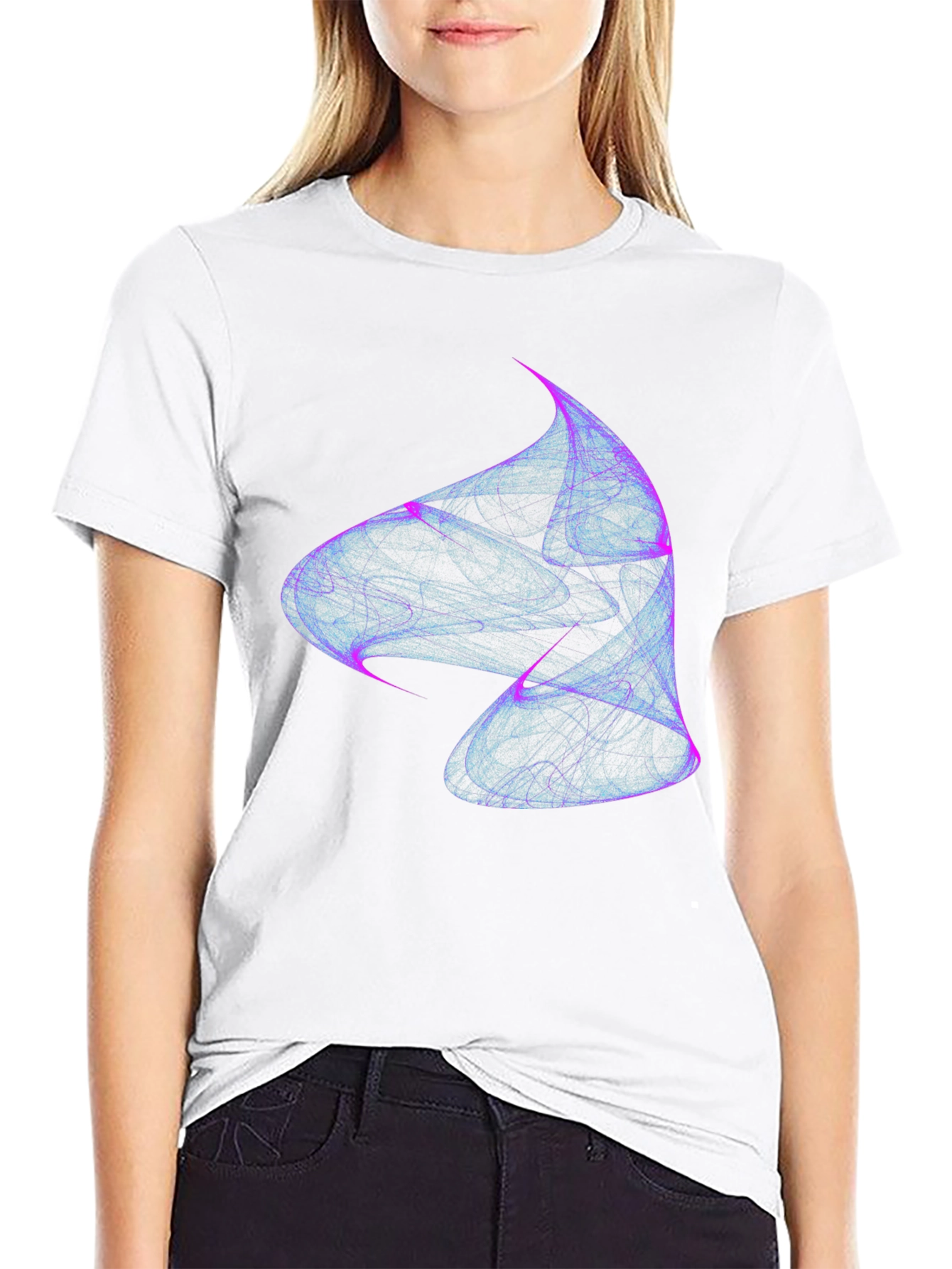 Abstract Swirl Tee - Modern Graphic Print
