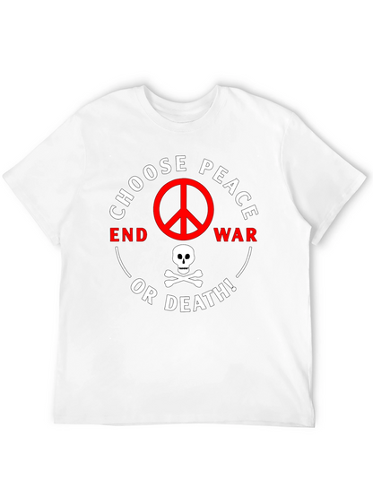Choose Peace or Death Graphic T-Shirt